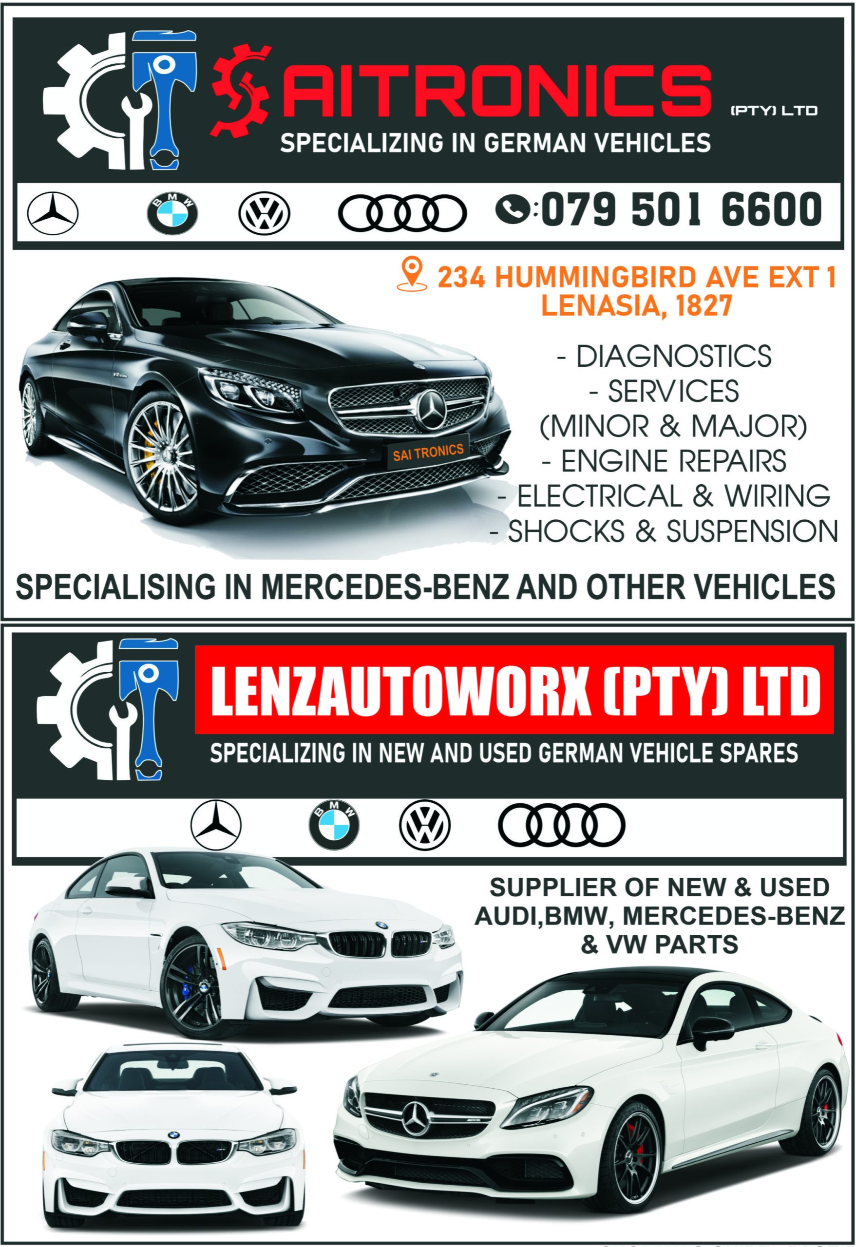 SAI TRONICS (PTY) LTD/ LENZ AUTOWORX (PTY) LTD